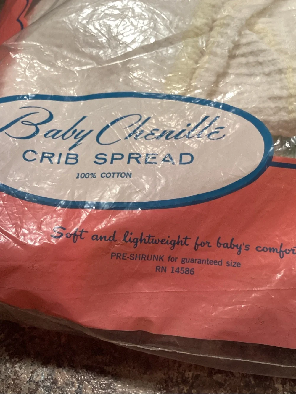 Baby Chenille Crib Spread - White